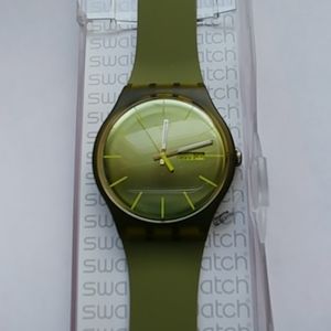 🆕Swatch Swiss Olive Rebel Watch